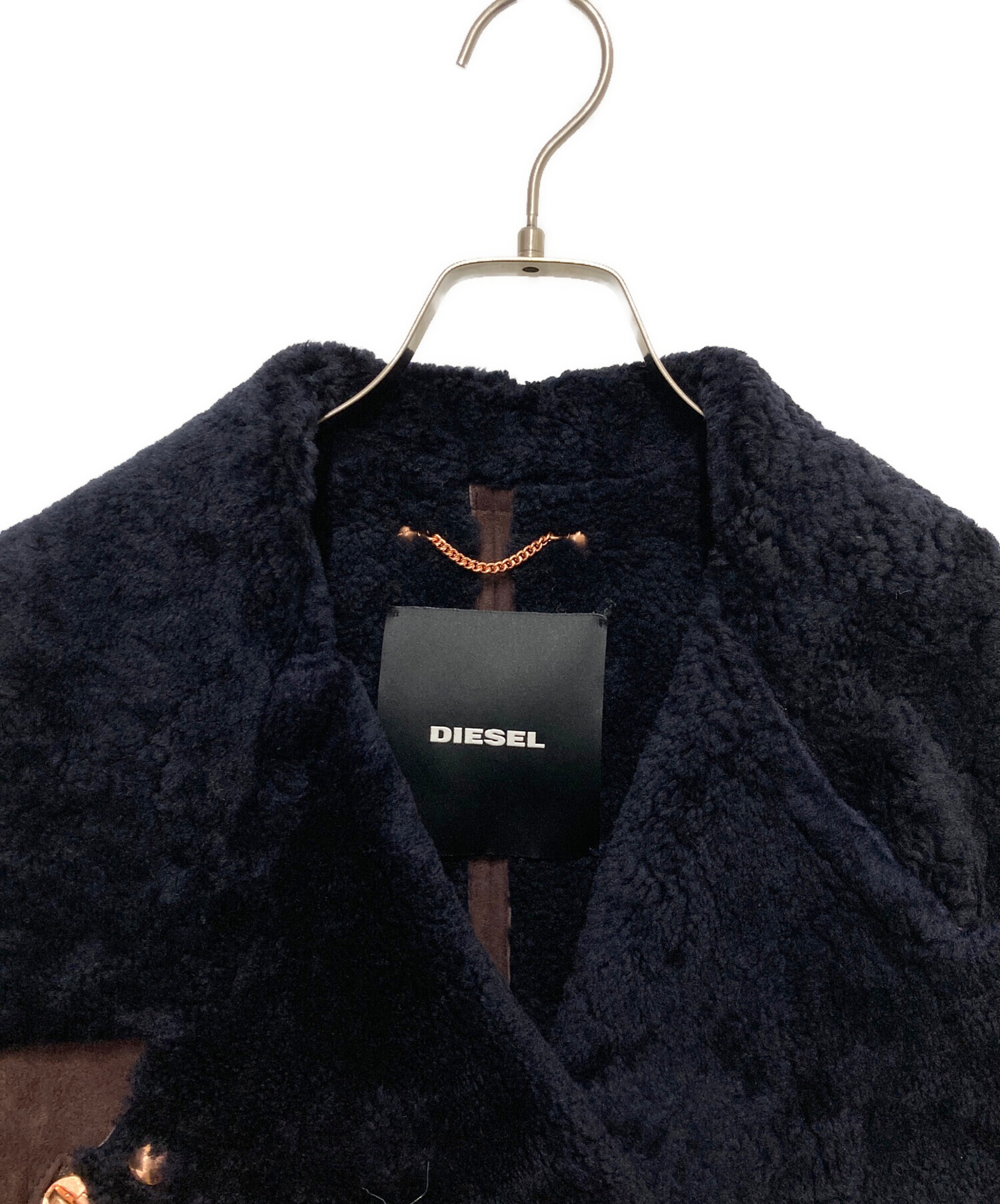中古・古着通販】DIESEL (ディーゼル) ムートンジャケット ブラウン