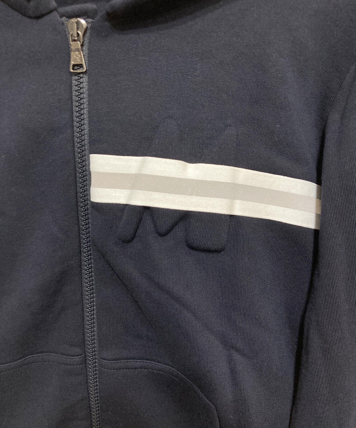 中古・古着通販】MONCLER (モンクレール) ジップパーカー ネイビー