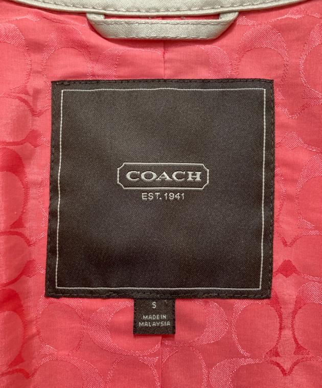 中古・古着通販】COACH (コーチ) 金釦トレンチコート ベージュ サイズ