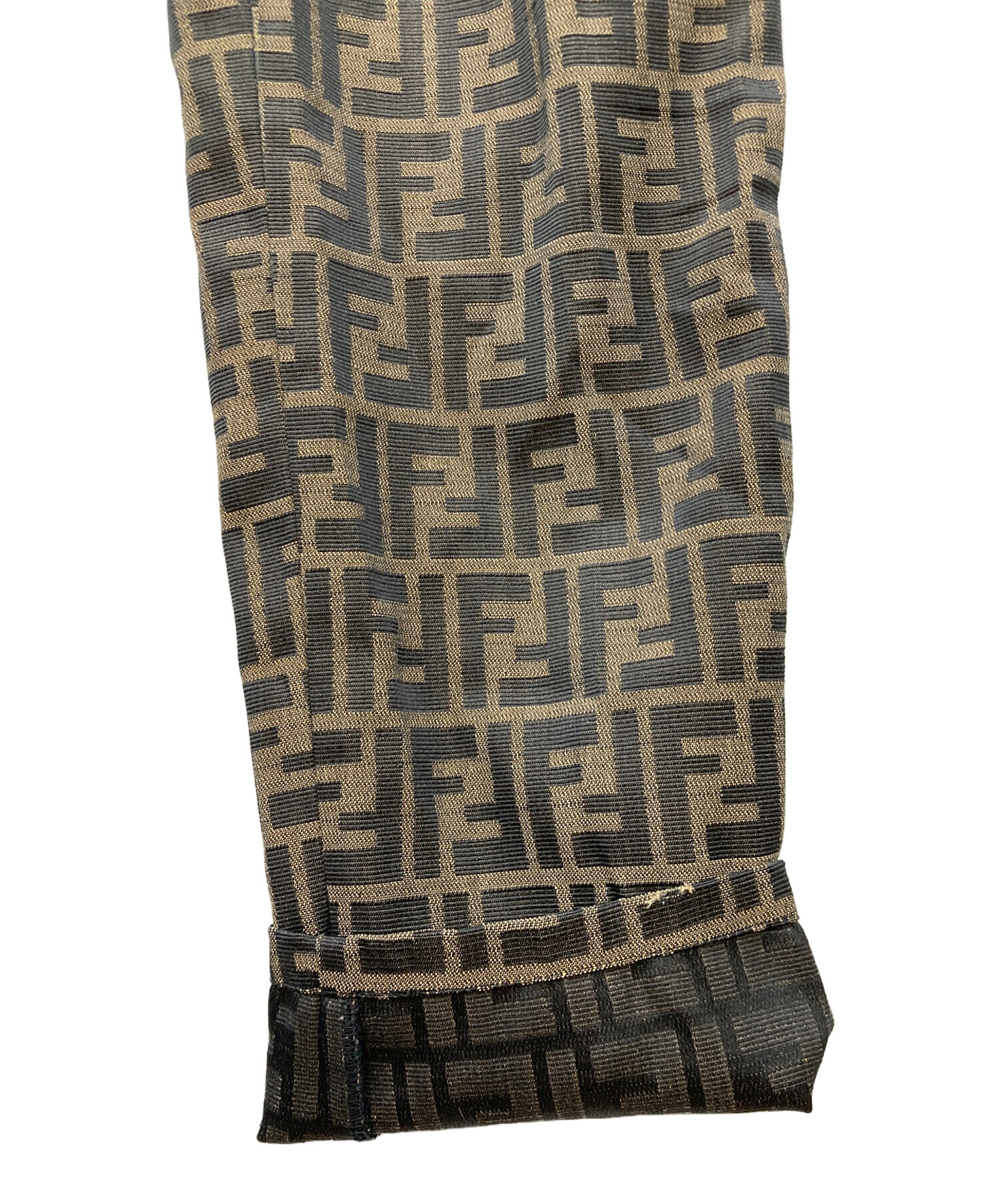 中古・古着通販】FENDI (フェンディ) ズッカ柄総柄パンツ ブラック