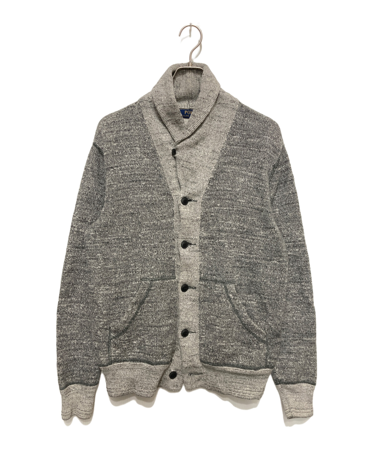 たあ、　POLO RALPH LAUREN カーディガン グレー 中古・古着通販】POLO RALPH LAUREN (ポロ・ラルフローレン) エルボー