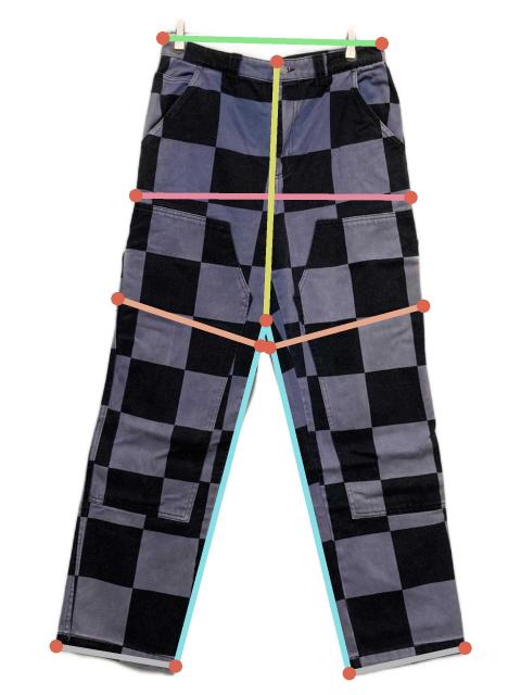 中古・古着通販】stussy (ステューシー) Big Ol' Check Work Pants