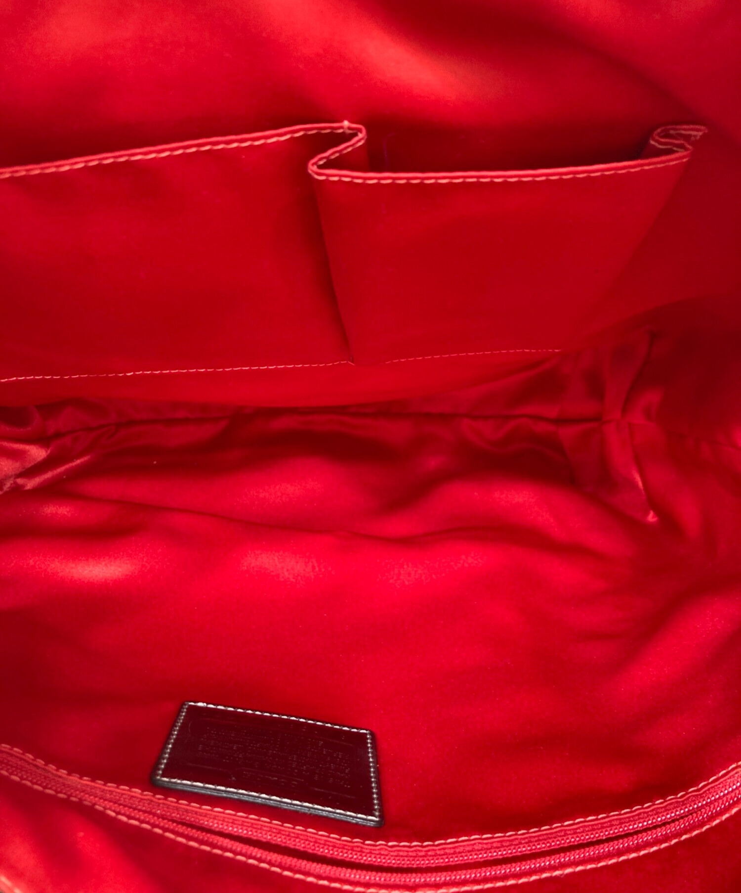 中古・古着通販】COACH (コーチ) トートバッグ レッド｜ブランド・古着