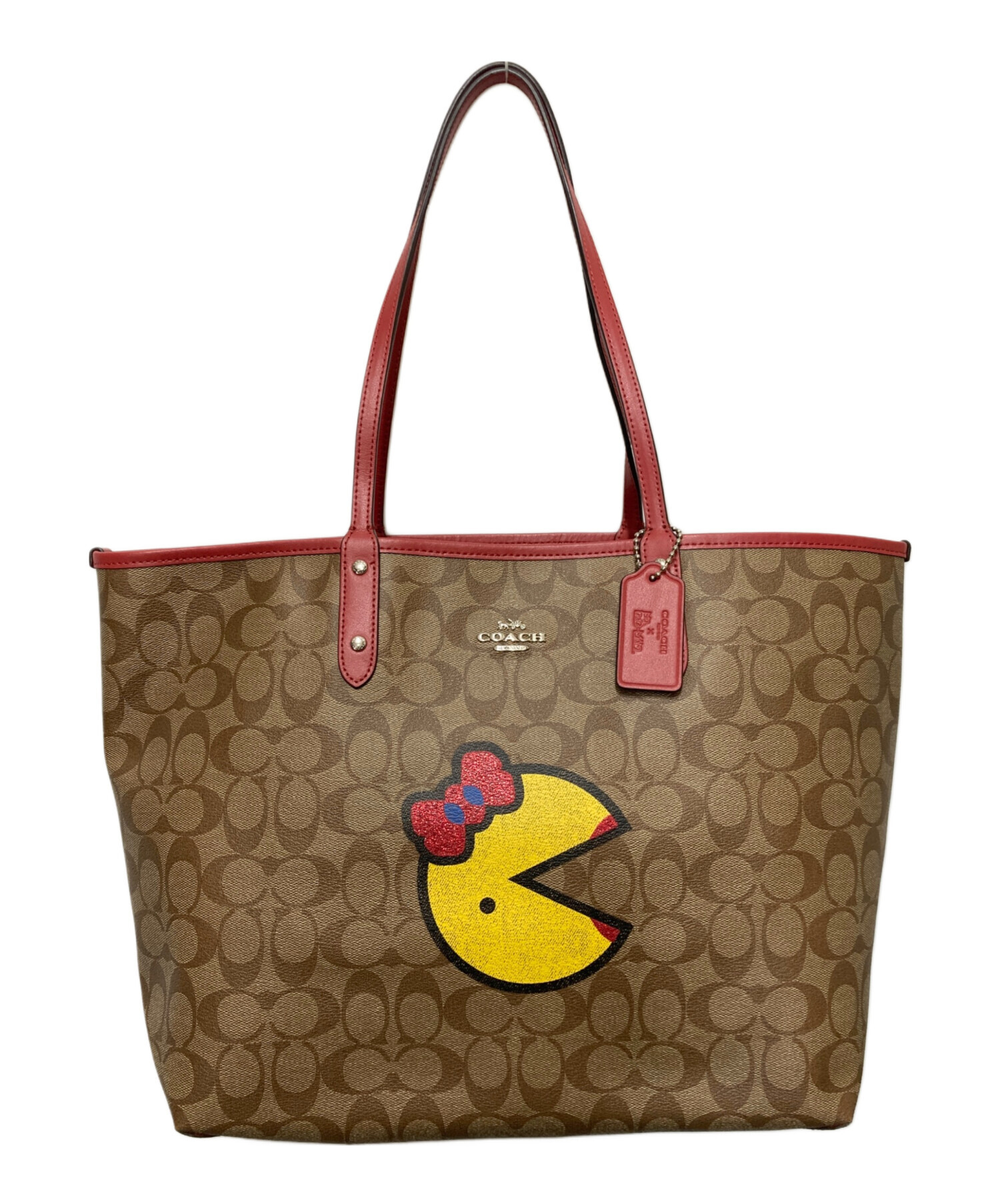 中古・古着通販】COACH (コーチ) リバーシブルトートバッグ ブラウン