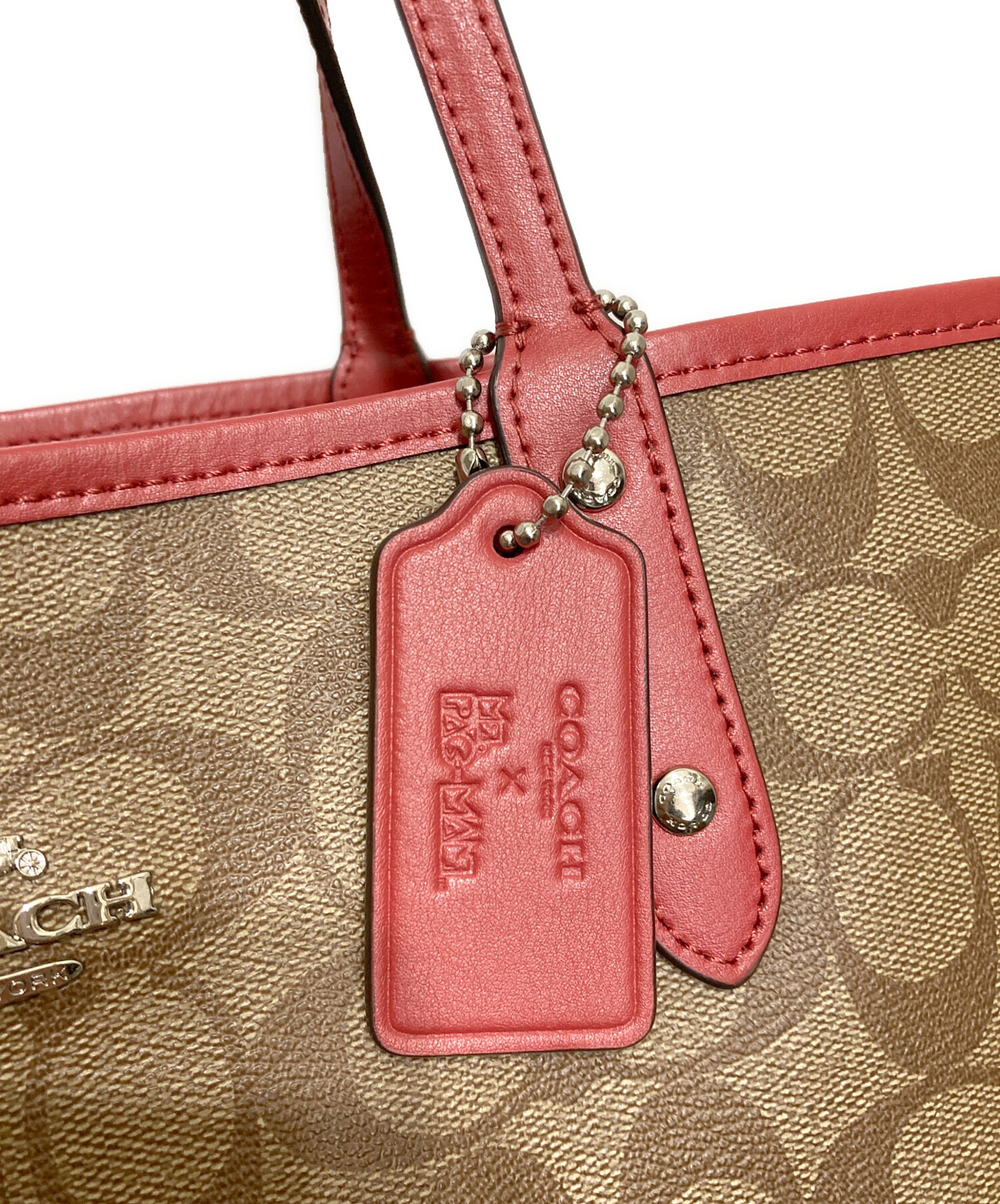 中古・古着通販】COACH (コーチ) リバーシブルトートバッグ ブラウン