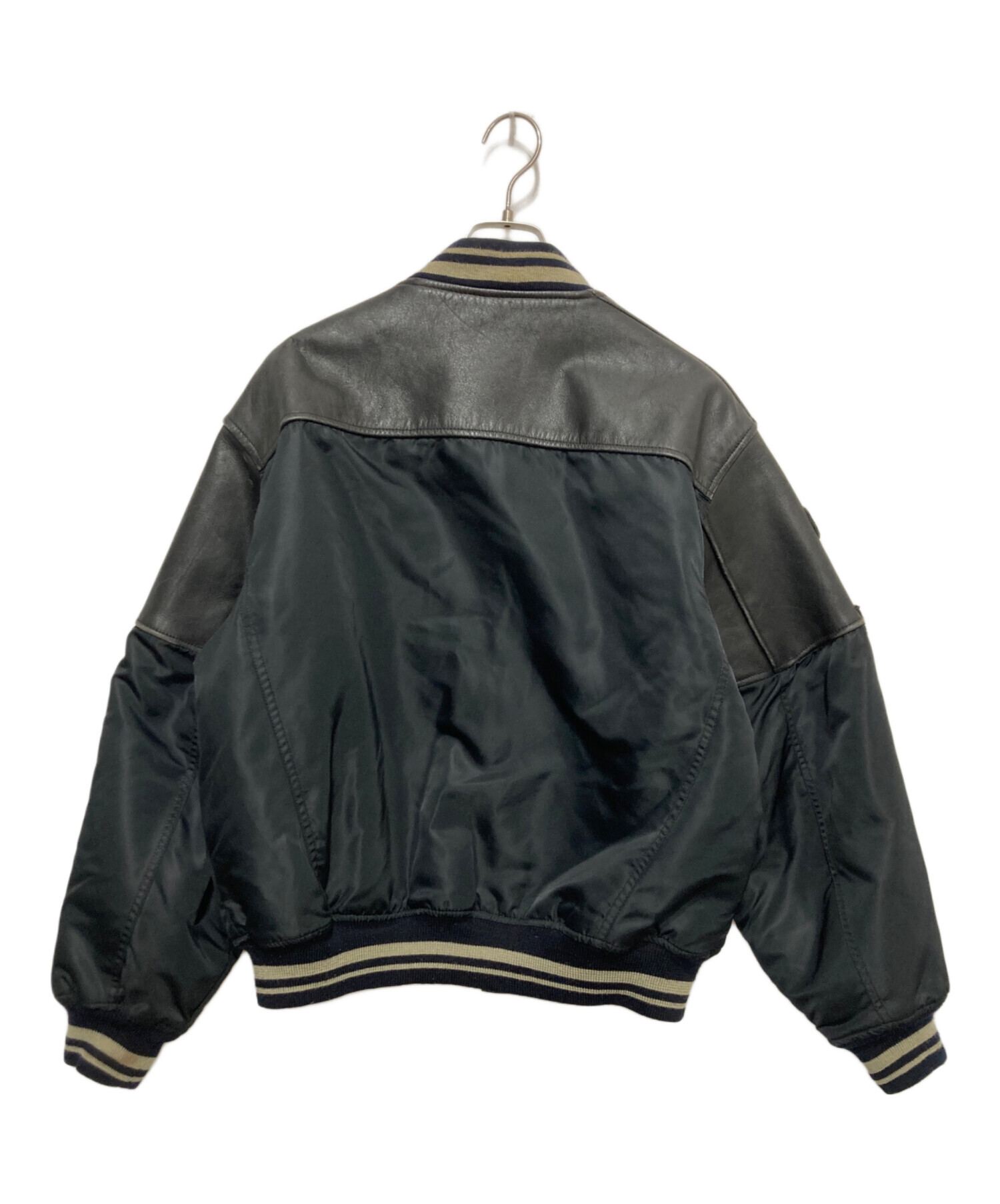Harley-Davidson ナイロンジャケット 　黒 中古・古着通販】HARLEY-DAVIDSON (ハーレーダビッドソン) レザー切替