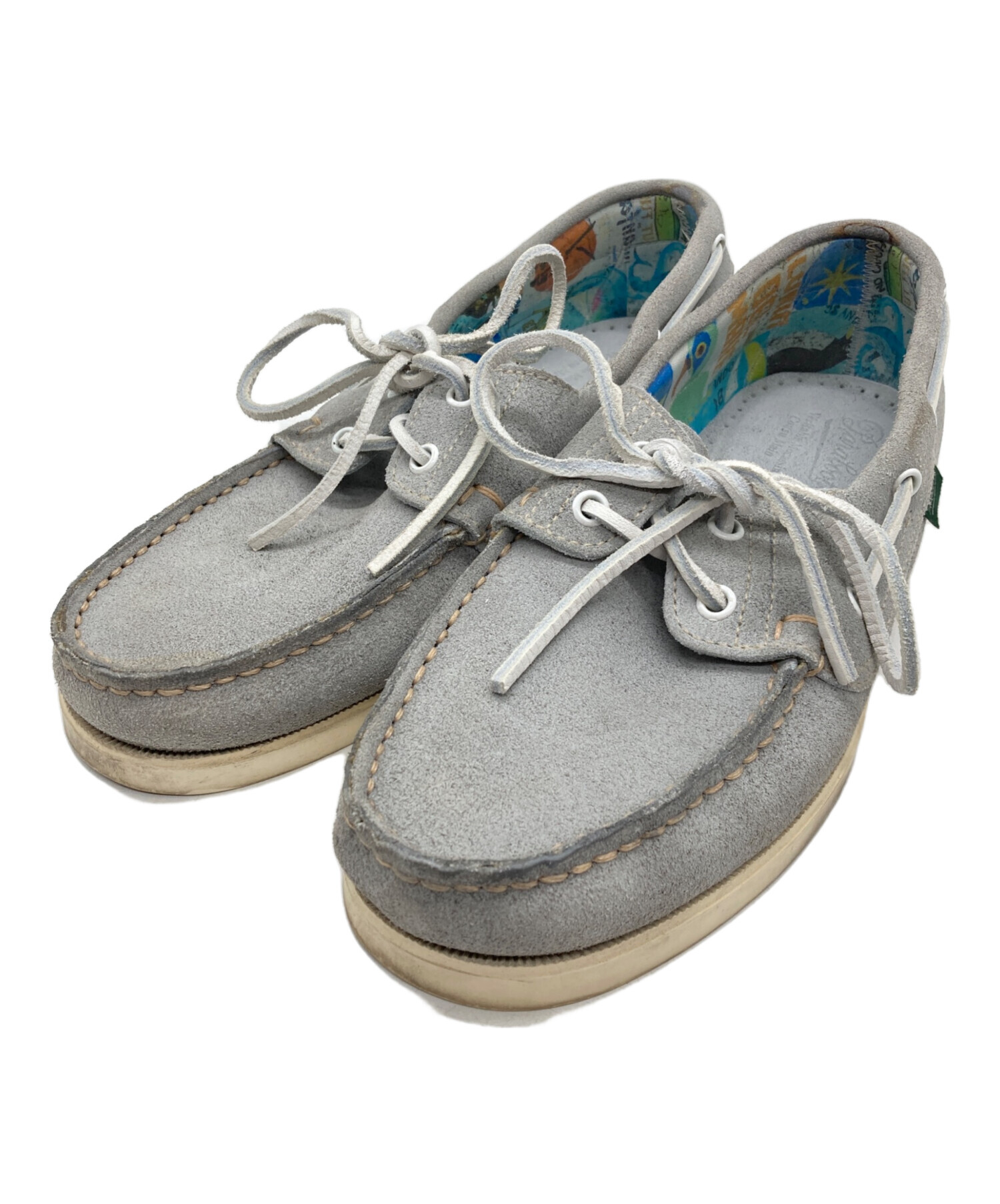 paraboot グレー デッキシューズ 中古・古着通販】PARABOOT (パラブーツ) BIRTH スウェードデッキ