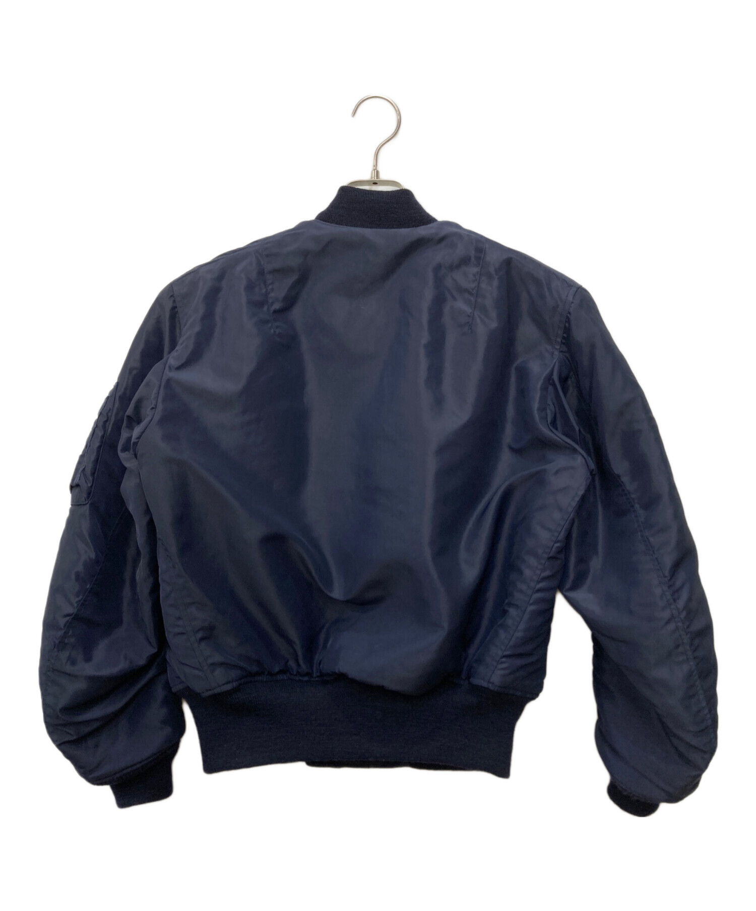 ★7W5 BEAMS リバーシブルMA-1 キルティングジャケット　紺　黒　古着 中古・古着通販】Buzz Rickson's (バズリクソンズ) BEAMS (ビームス