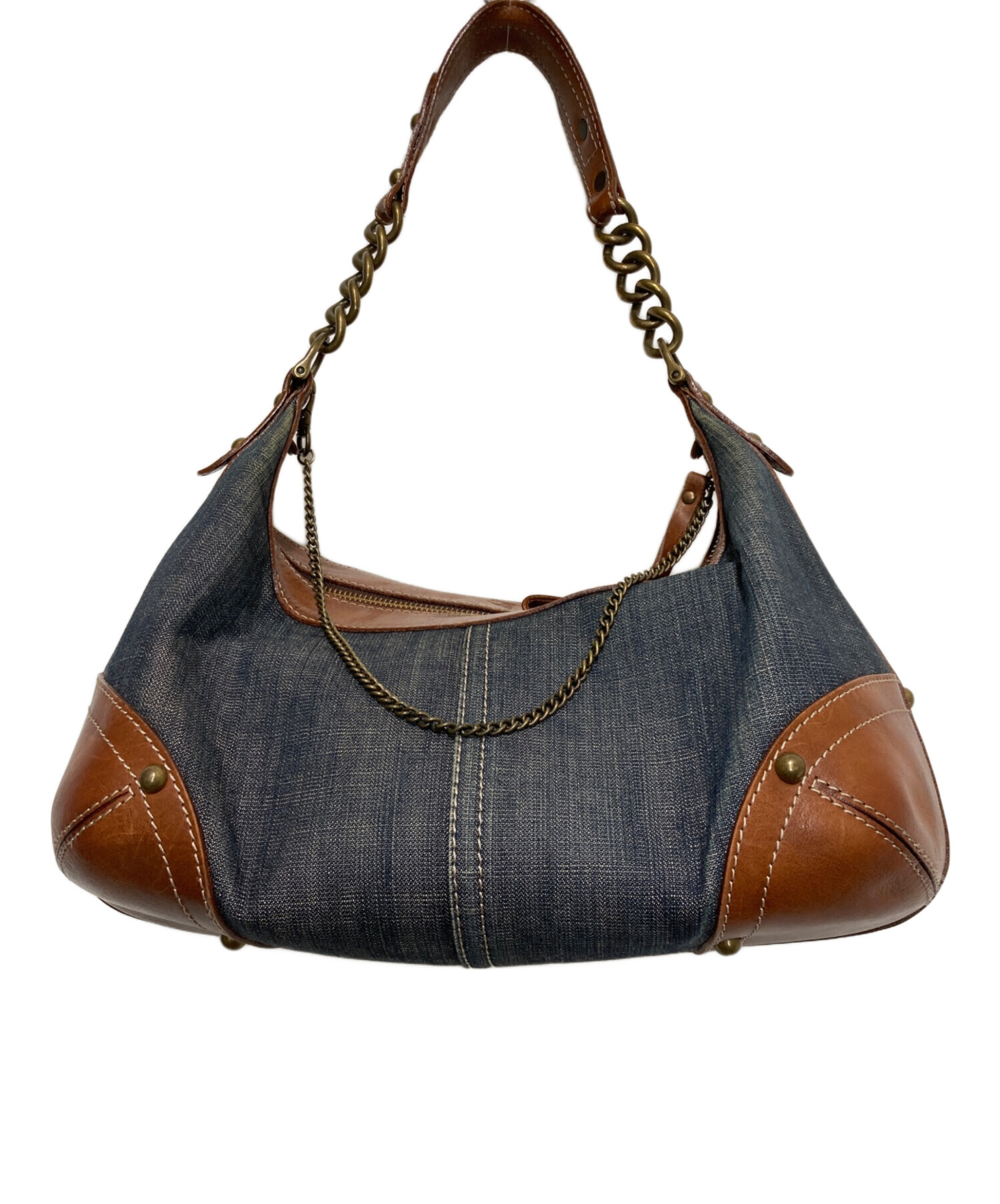 BURBERRY BLUE LABEL デニム ハンドバッグ 中古・古着通販】BURBERRY BLUE LABEL (バーバリー ブルー レーベル
