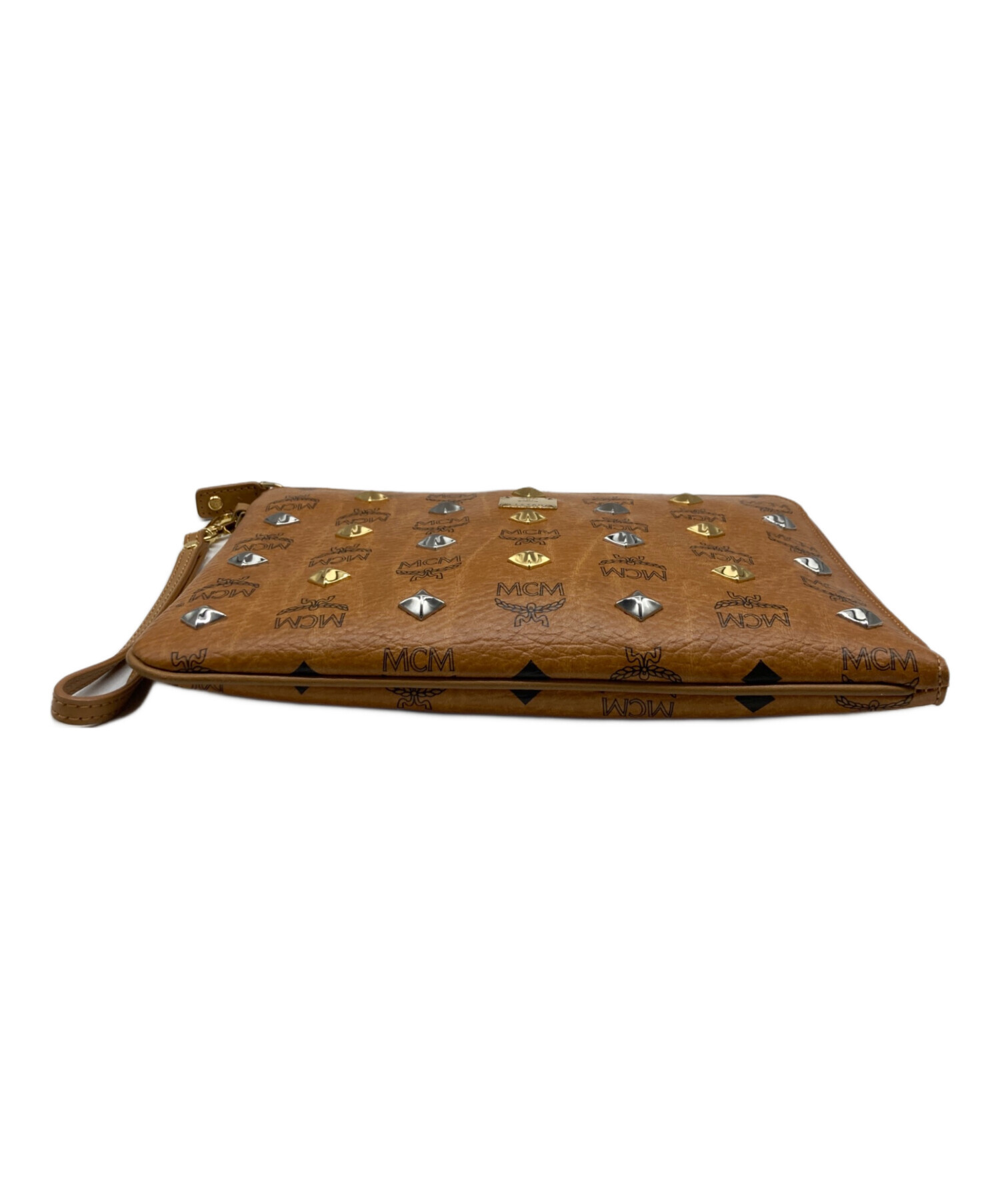 中古・古着通販】MCM (エムシーエム) スタッズクラッチバッグ