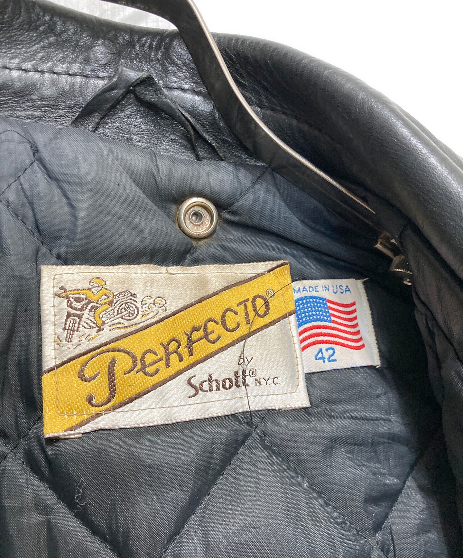 中古・古着通販】Schott (ショット) ダブルライダースジャケット