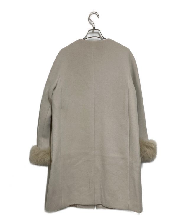 ANAYI ダブルビーバーファー付きコート