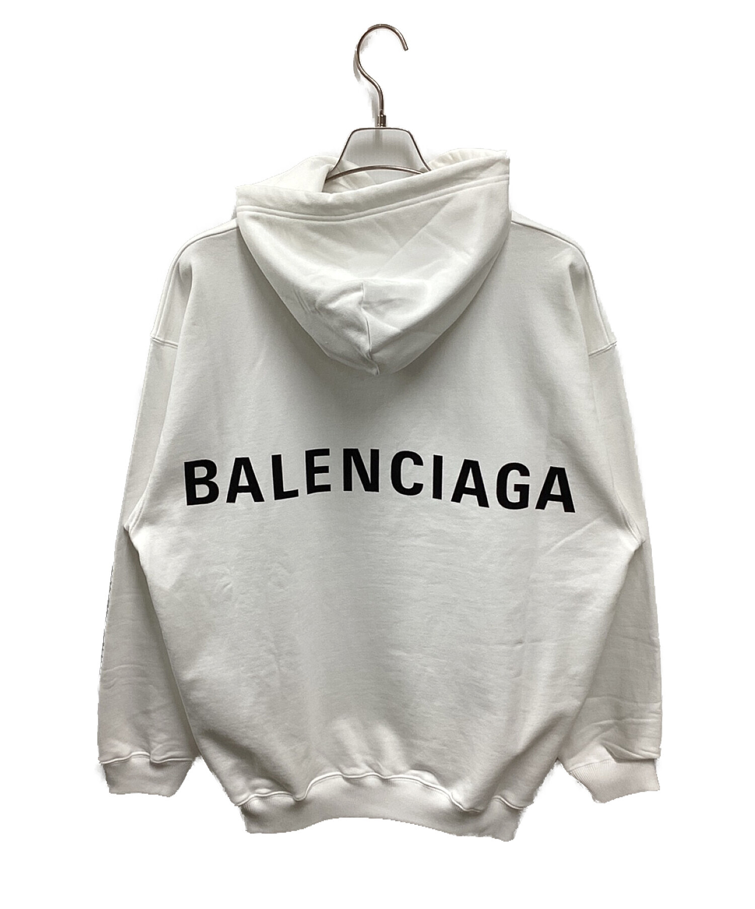 バレンシアガ バックロゴプルオーバーパーカー XS