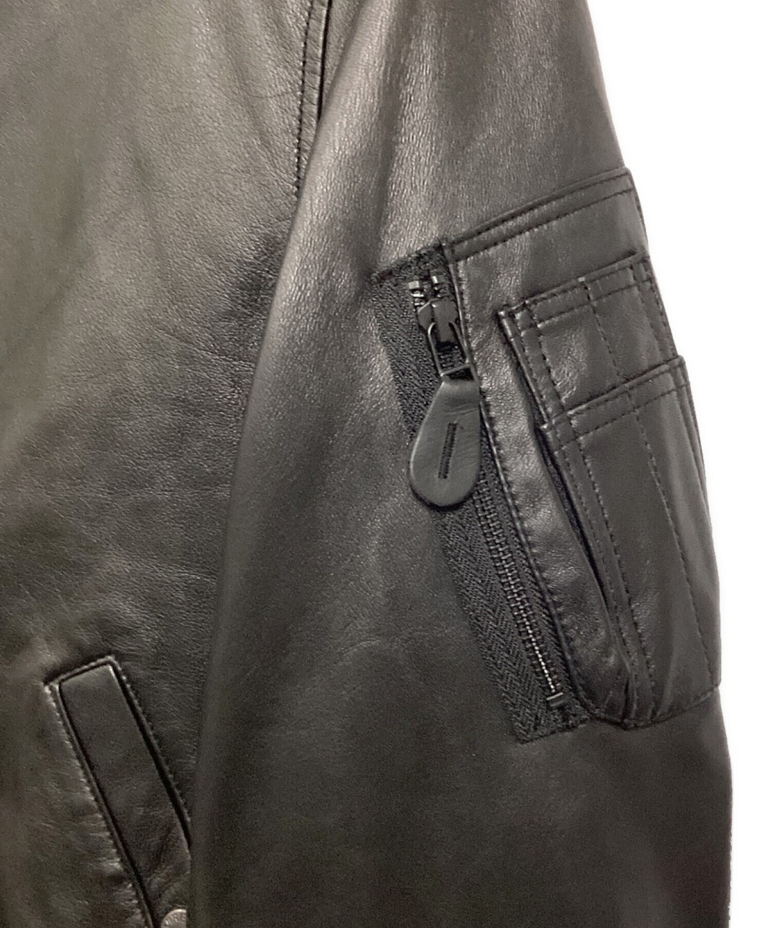 中古・古着通販】AVIREX (アヴィレックス) シープスキンレザーMA-1