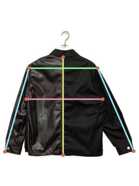 中古・古着通販】jieda (ジエダ) SWITCHING COVERALLS ブラック サイズ