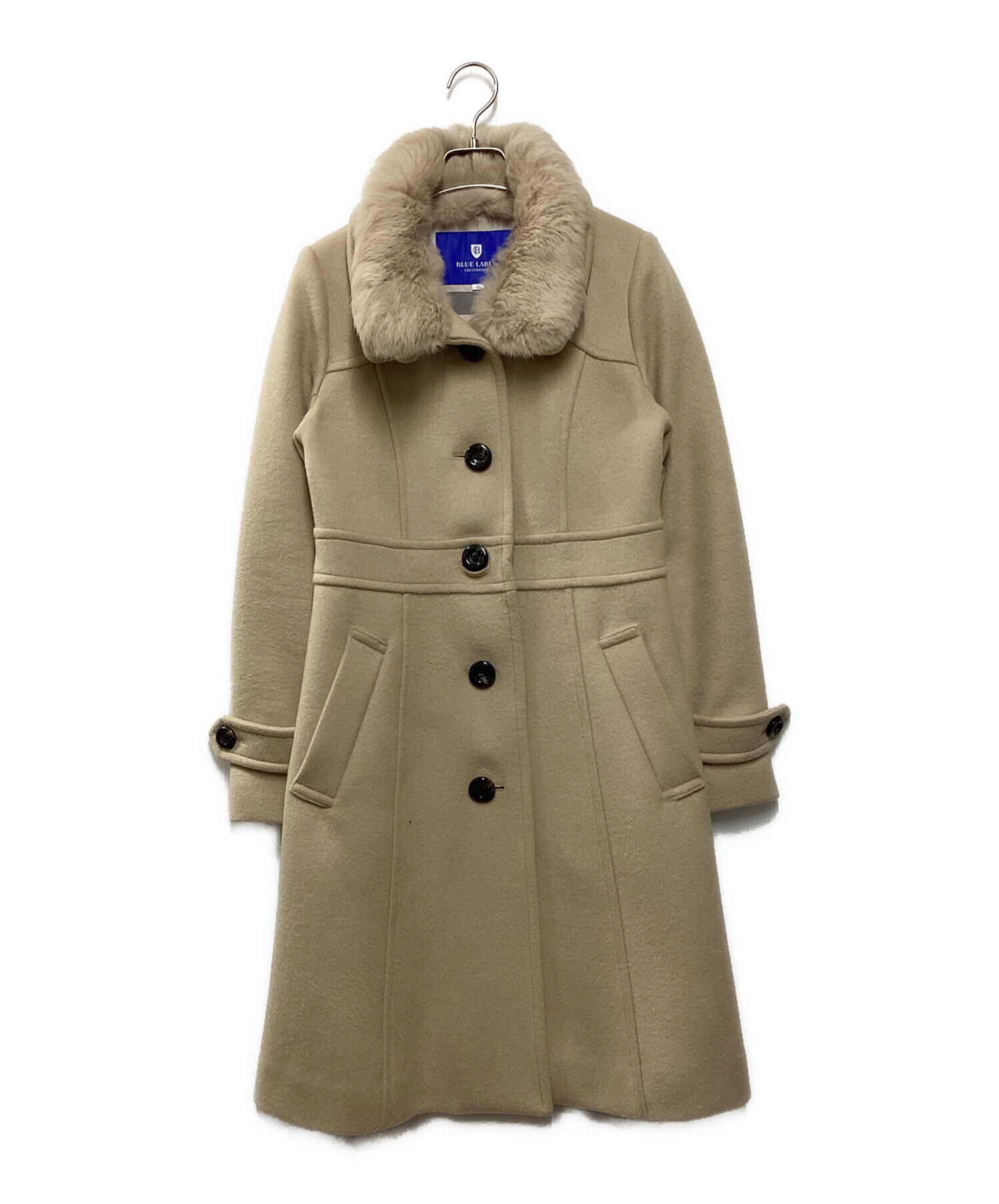 【美品】BLUE LABEL CRESTBRIDGE ネイビー38 ウールコート HAPPY COAT COLLECTION｜BLUE LABEL CRESTBRIDGE(ブルーレーベル
