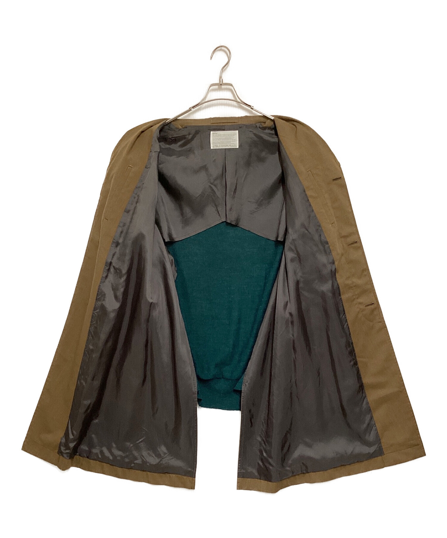【美品】 21ss kolor ウーリータフタコート サイズ3 中古・古着通販】KOLOR (カラー) ウーリータフタコート ブラウン