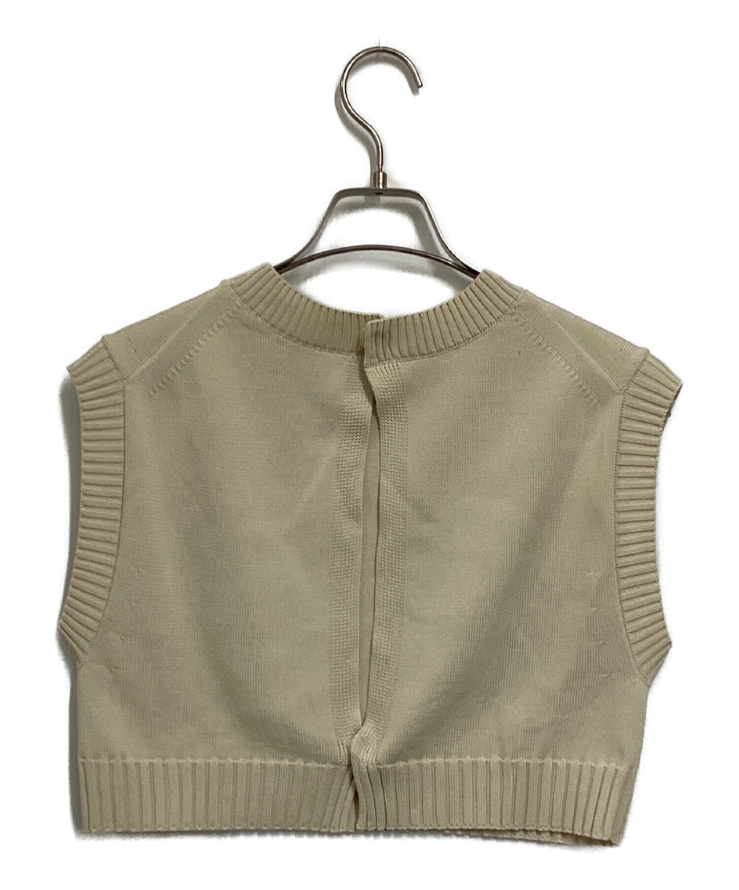 中古・古着通販】AURALEE (オーラリー) DRY COTTON KNIT VEST ベージュ
