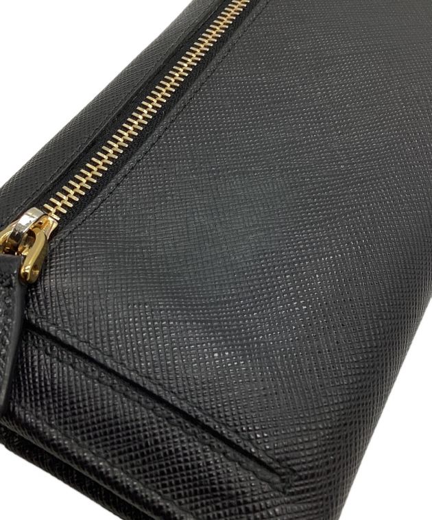 中古・古着通販】PRADA (プラダ) サフィアーノロボット長財布 ブラック