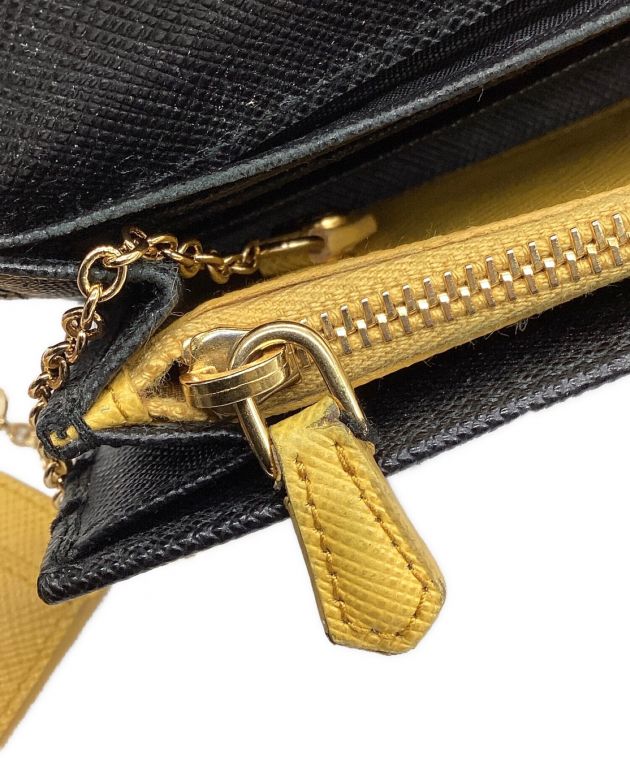 中古・古着通販】PRADA (プラダ) サフィアーノロボット長財布 ブラック