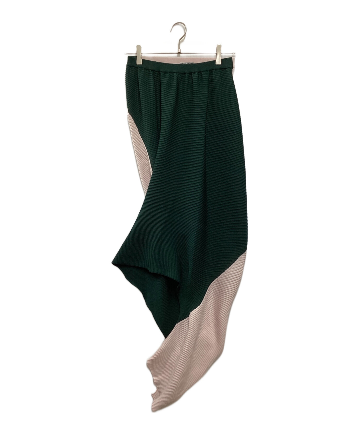 ISSEY MIYAKE | イッセイミヤケ プリーツスカート　グリーン 中古・古着通販】PLEATS PLEASE THICKER BOUNCE SKIRT シッカー