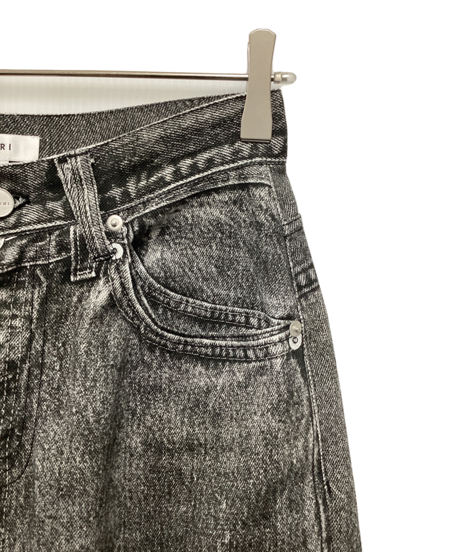 中古・古着通販】AMERI (アメリ) TROMPE L′OEIL DENIM PANTS グレー