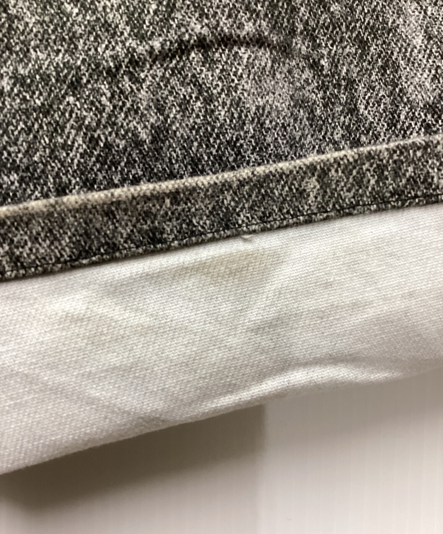 中古・古着通販】AMERI (アメリ) TROMPE L′OEIL DENIM PANTS グレー