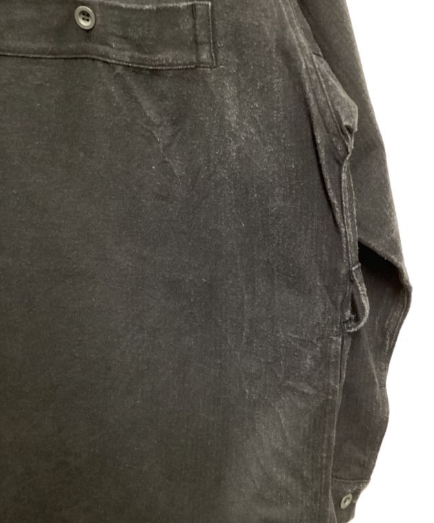 中古・古着通販】NICENESS (ナイスネス) プルオーバーシャツ ブラック