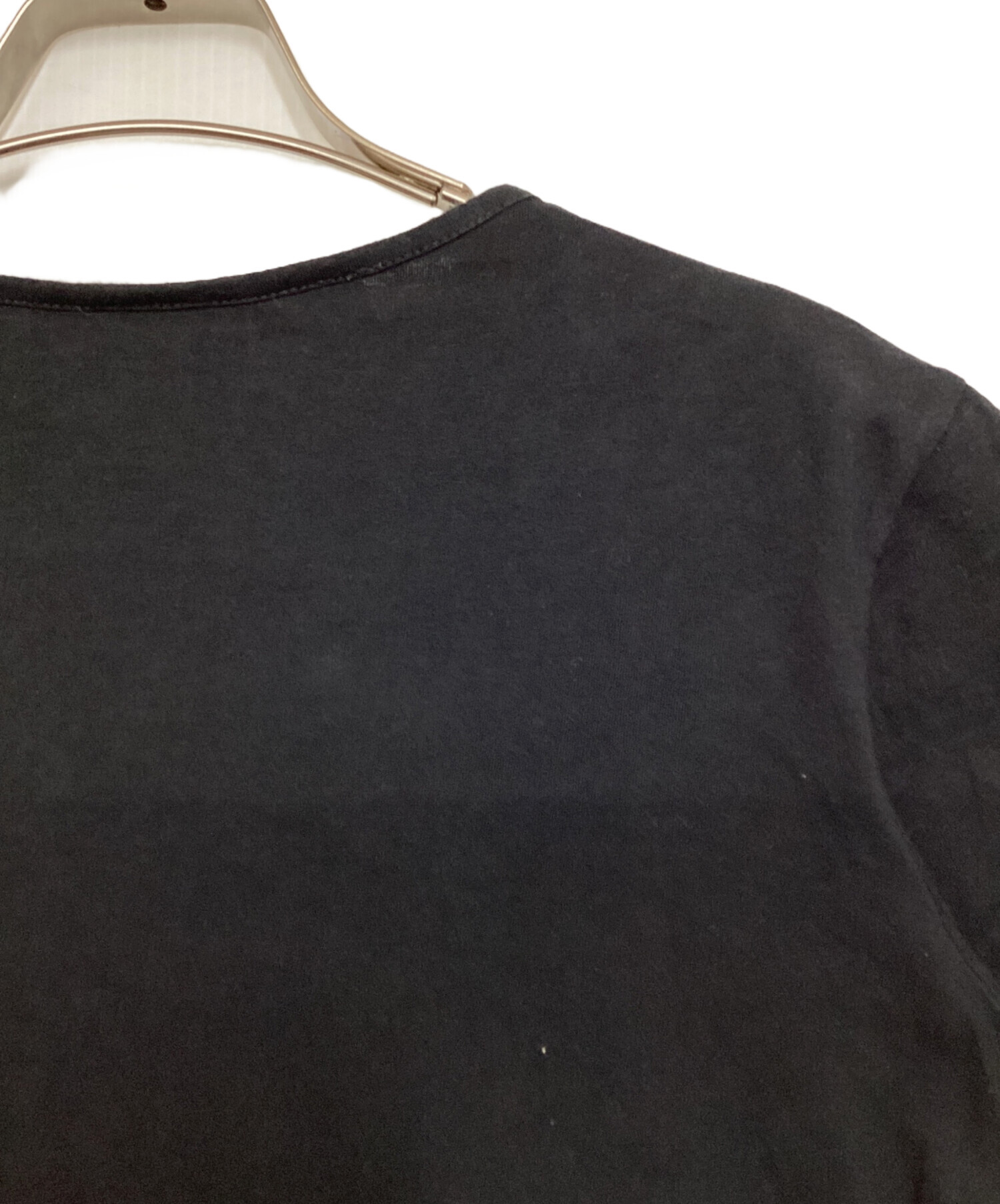 中古・古着通販】FENDI (フェンディ) ロゴ刺繍Tシャツ ブラック サイズ