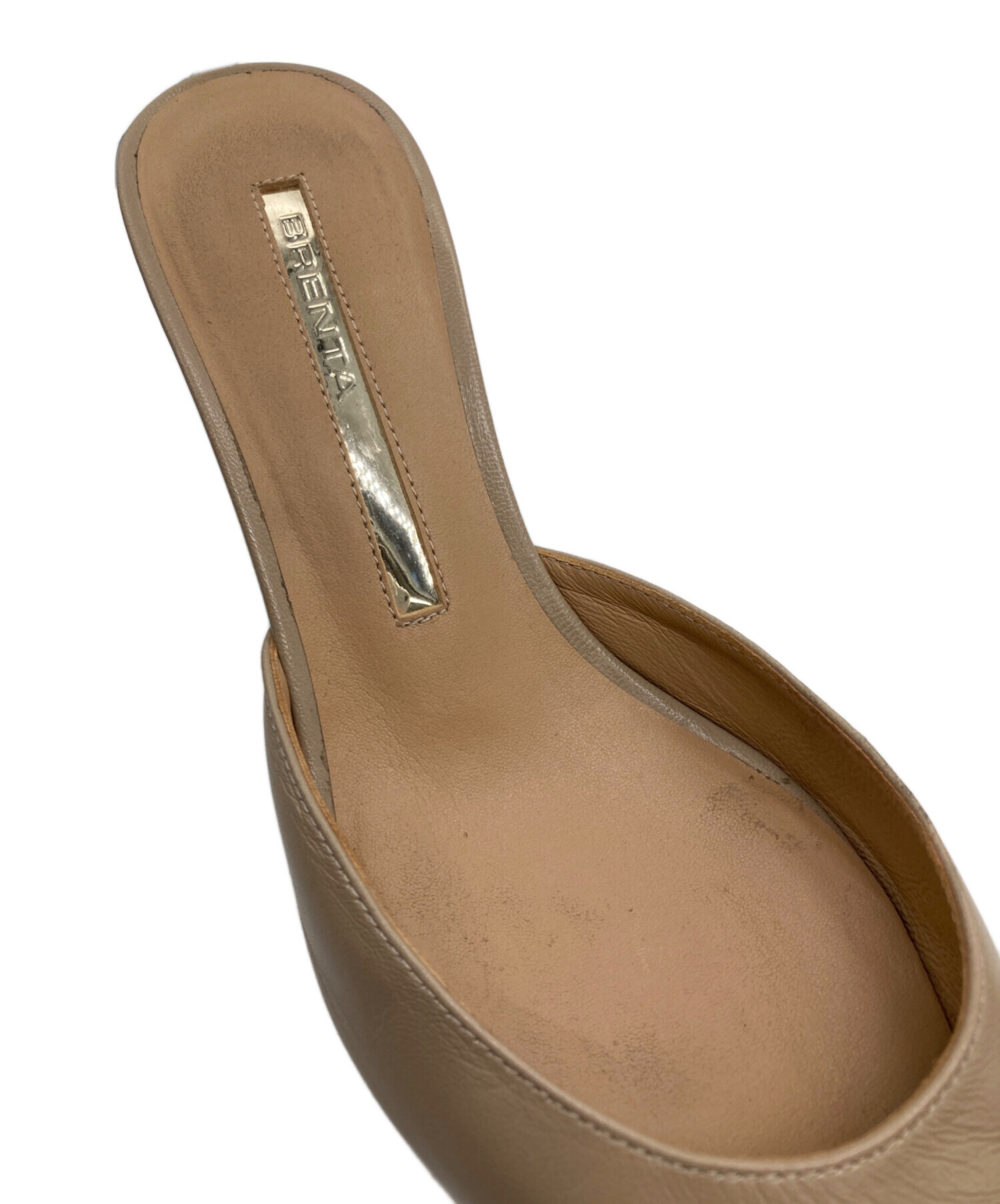 中古・古着通販】Brenta (ブレンタ) POINTED MULE ベージュ サイズ:36