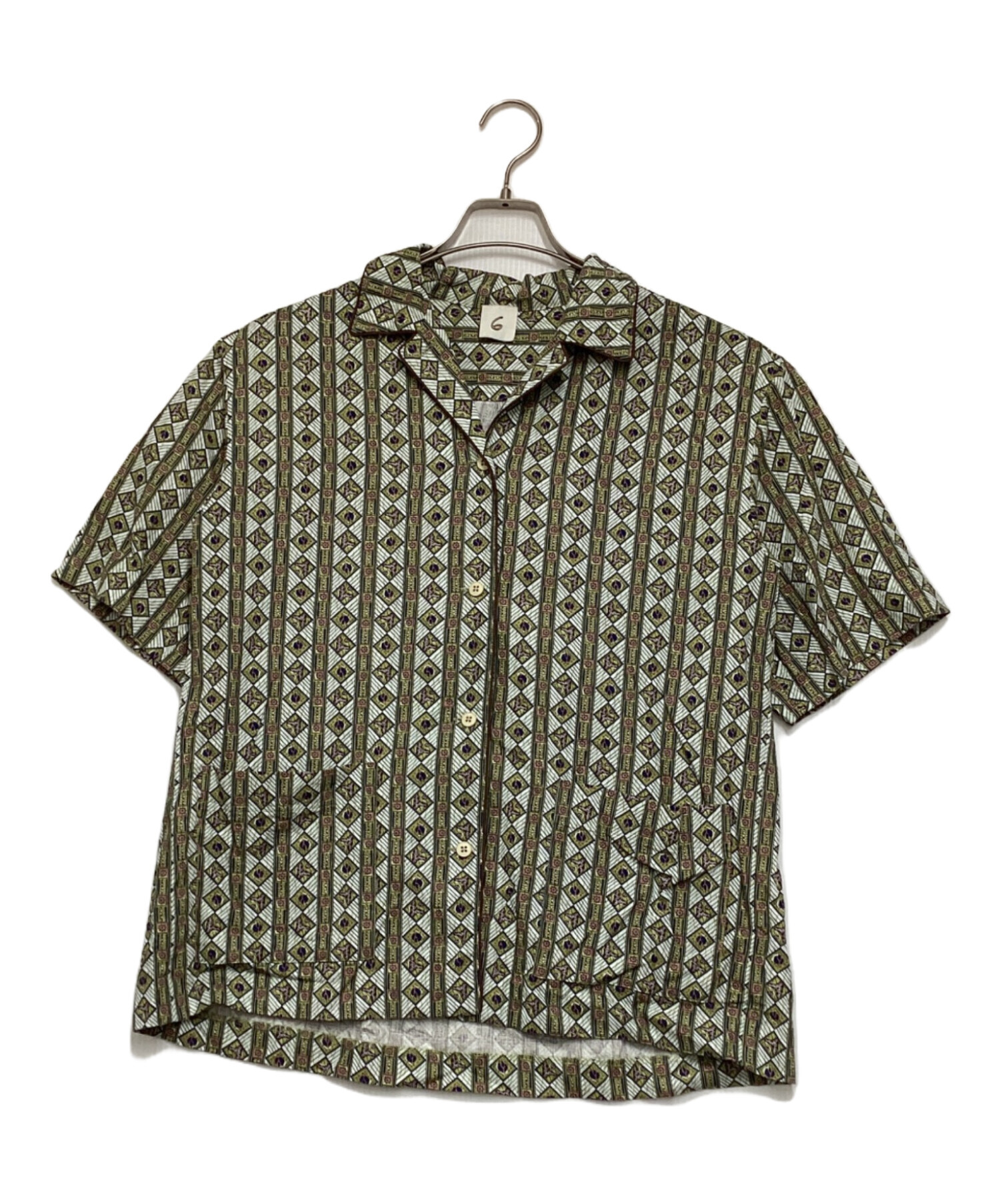 6(ROKU) PRINT SHORT SLEEVE SHIRT