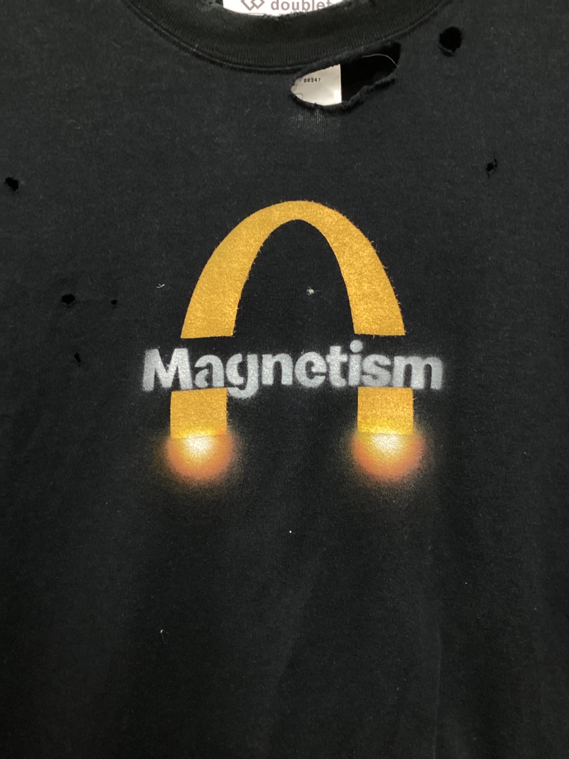 中古・古着通販】doublet (ダブレット) MAGNETIC LONG SLEEVE T-SHIRT 