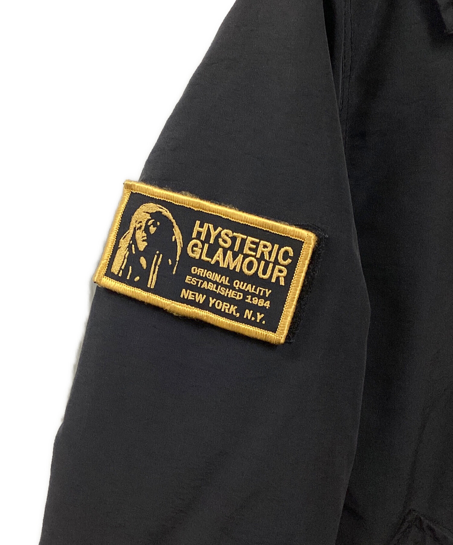 【HYSTERIC GLAMOUR】ジャケット ダウンジャケット ブラック HYSTERIC GLAMOUR ヒステリックグラマー 02183LB01296 Leather