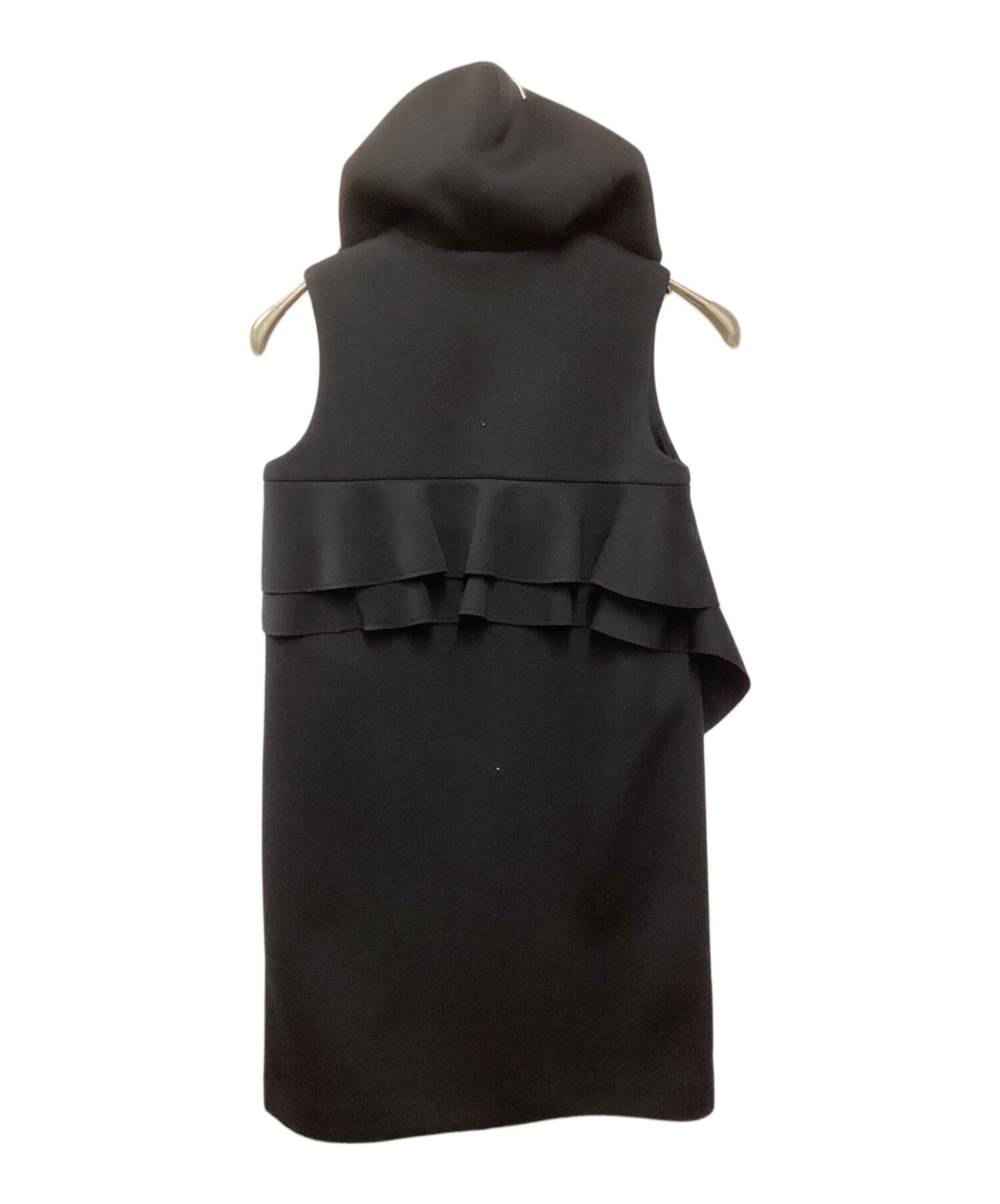 中古・古着通販】YORI (ヨリ) ボンディングロングジレ ブラック サイズ