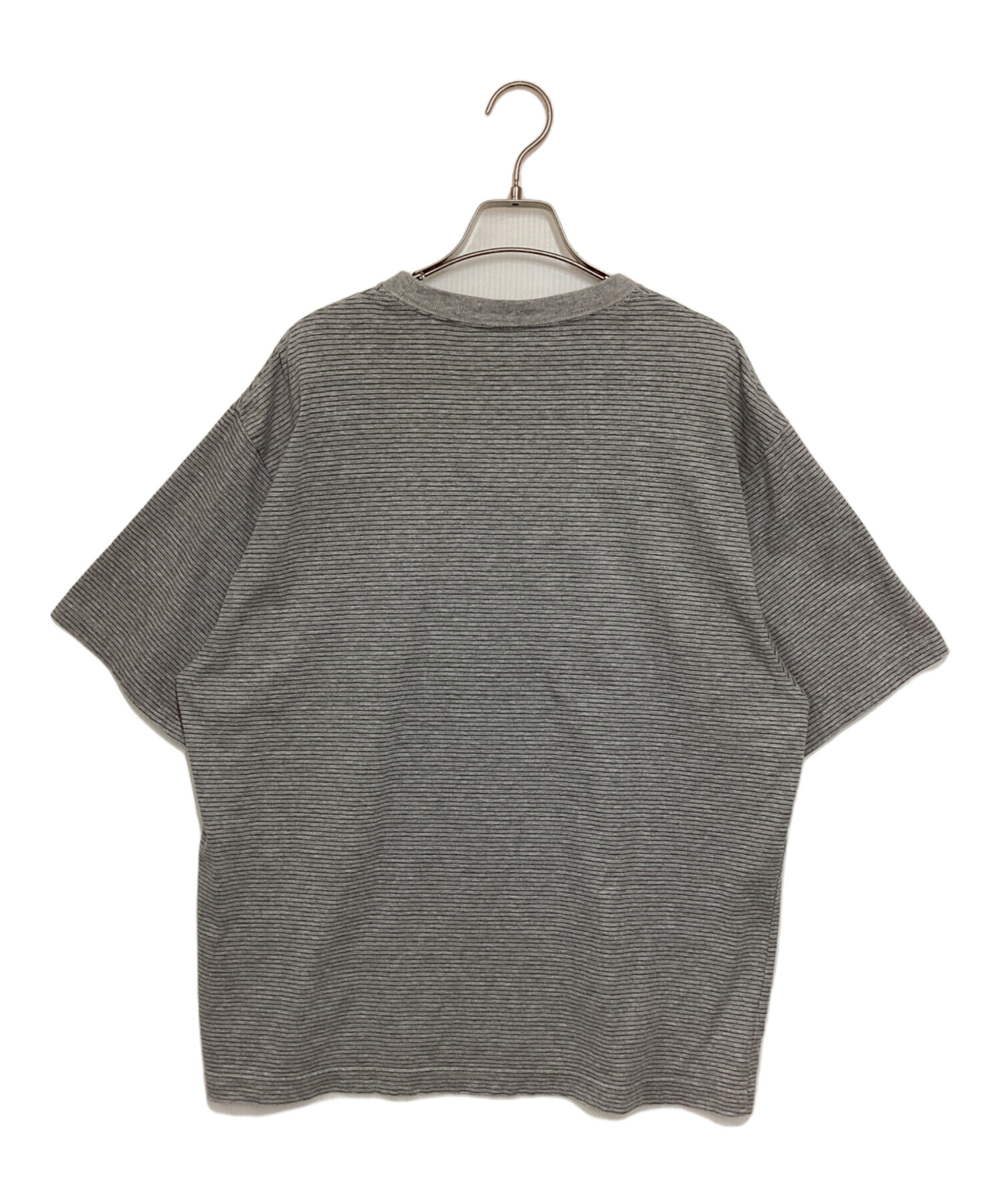 中古・古着通販】ENNOY (エンノイ) S／S Border T-Shirts グレー