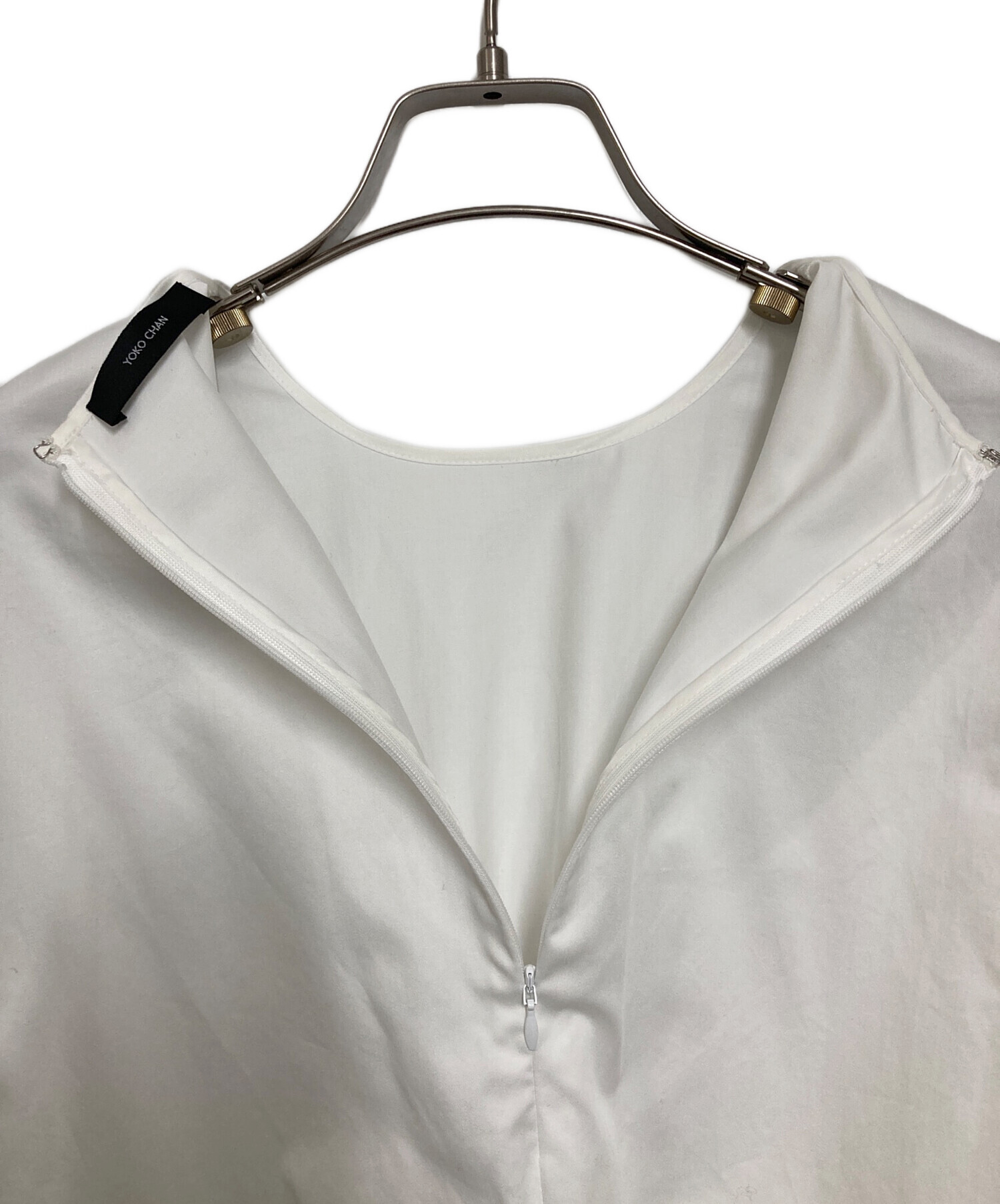 中古・古着通販】YOKO CHAN (ヨーコチャン) 裾フリルブラウス ホワイト