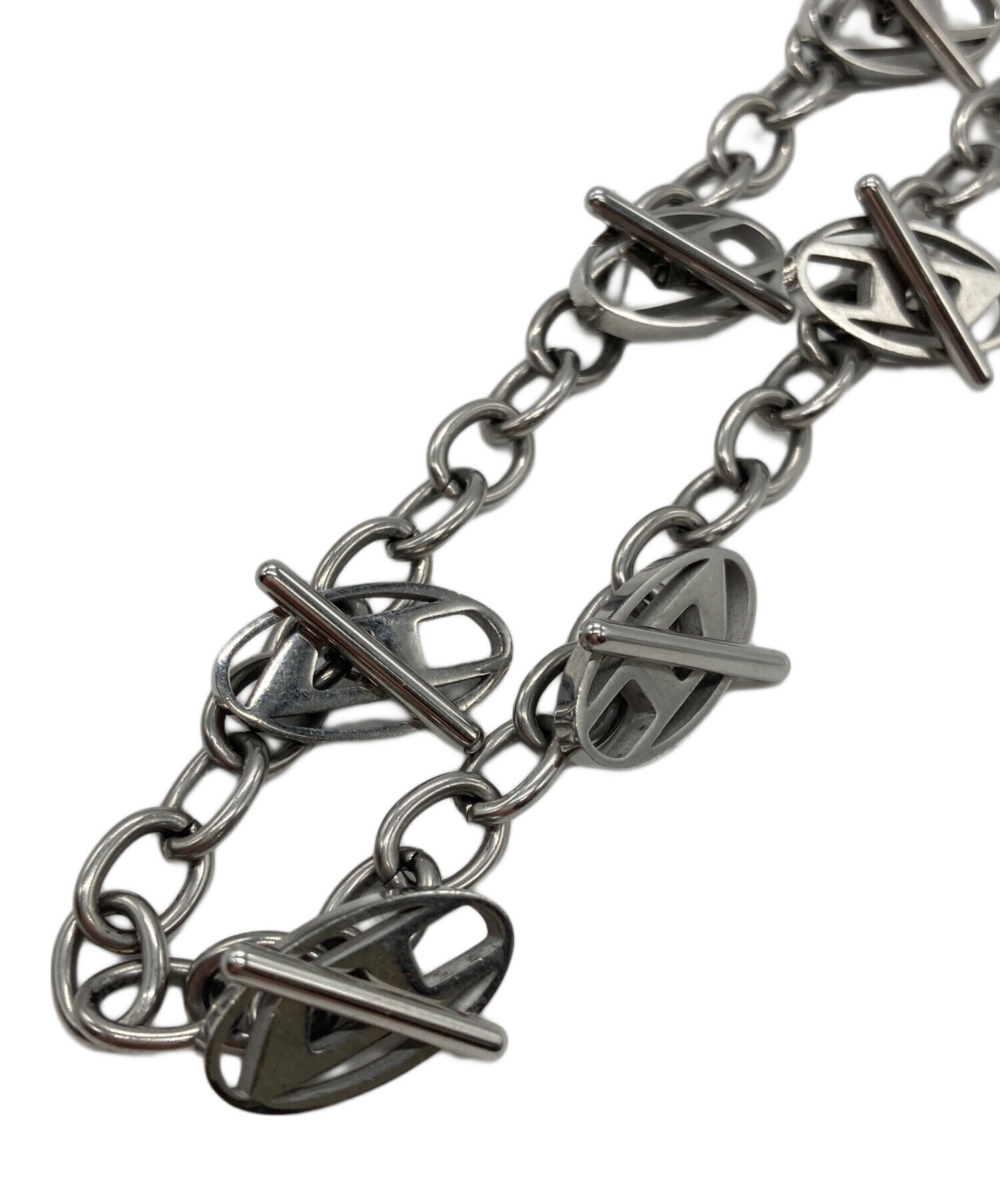 中古・古着通販】DIESEL (ディーゼル) オーバルDロゴネックレス