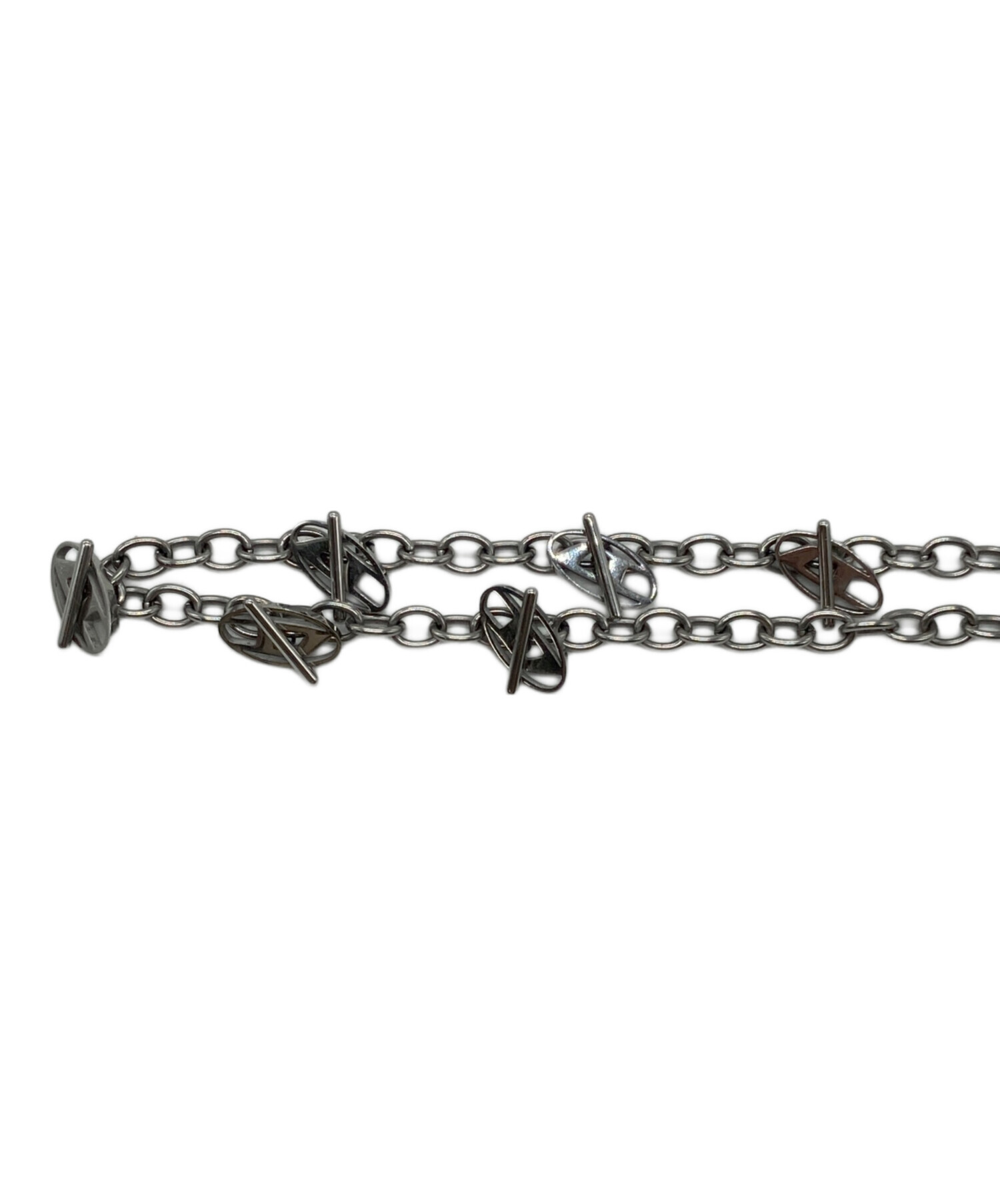 中古・古着通販】DIESEL (ディーゼル) オーバルDロゴネックレス 