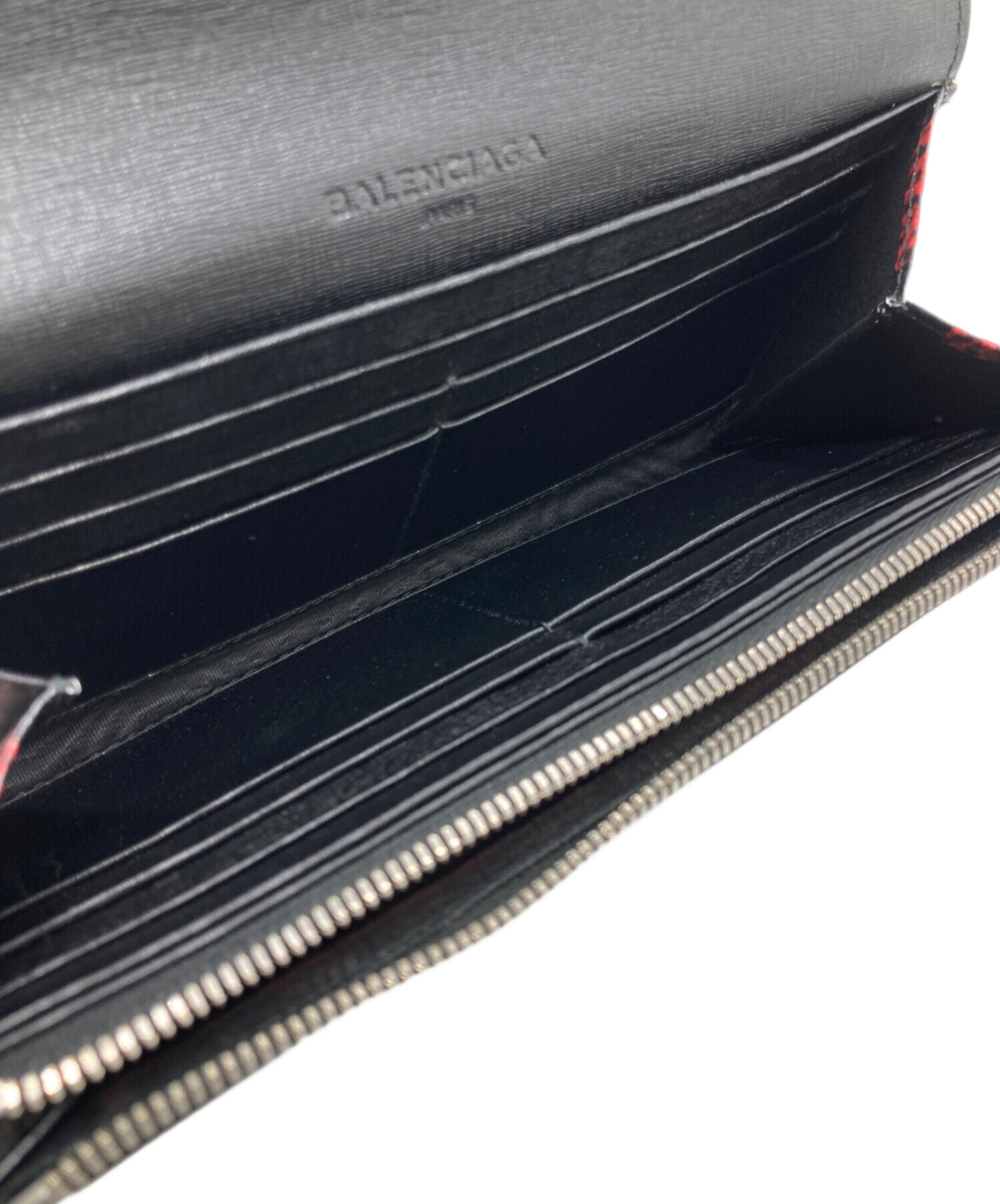 中古・古着通販】BALENCIAGA (バレンシアガ) 2つ折り長財布 ブラック