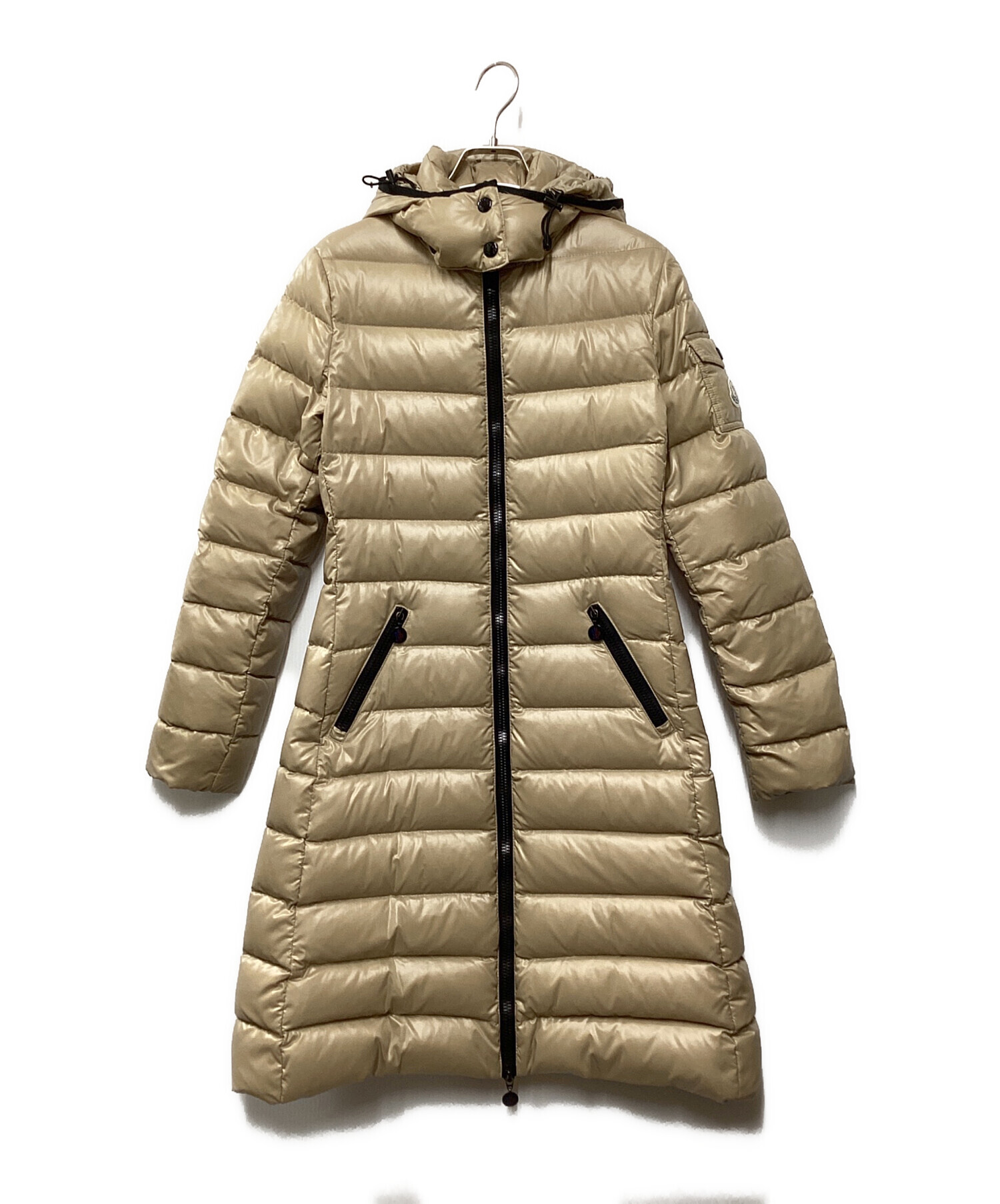 モンクレールMOKA サイズ1 中古・古着通販】MONCLER (モンクレール) MOKAダウンコート ベージュ