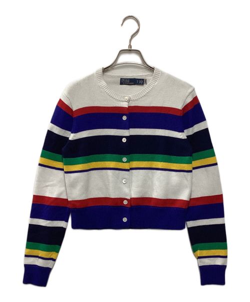 美品 ポロラルフローレン 現行 ストライプドコットンカーディガン マルチ M 3073001285049231_01_9368w.jpeg