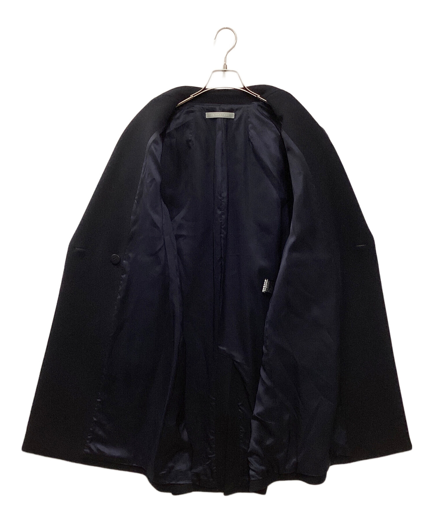 セオリーリュクス ダブルチェスターコート ウール ブラック 38 M theory（セオリー） ウール ロング ダブル チェスターコート COZY