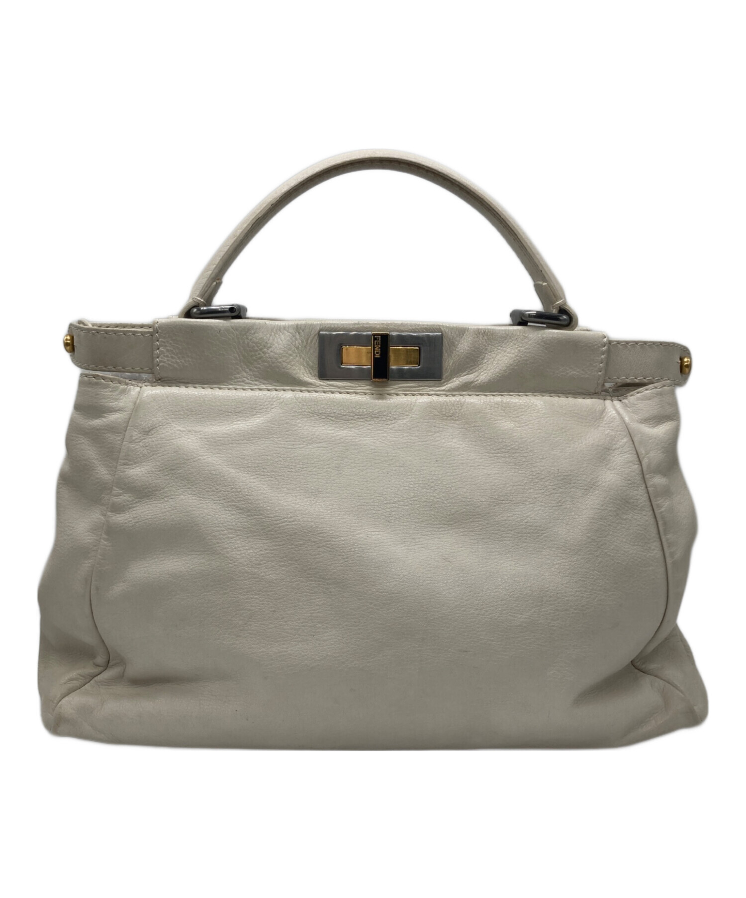 中古・古着通販】FENDI (フェンディ) ハンドバッグ アイボリー 