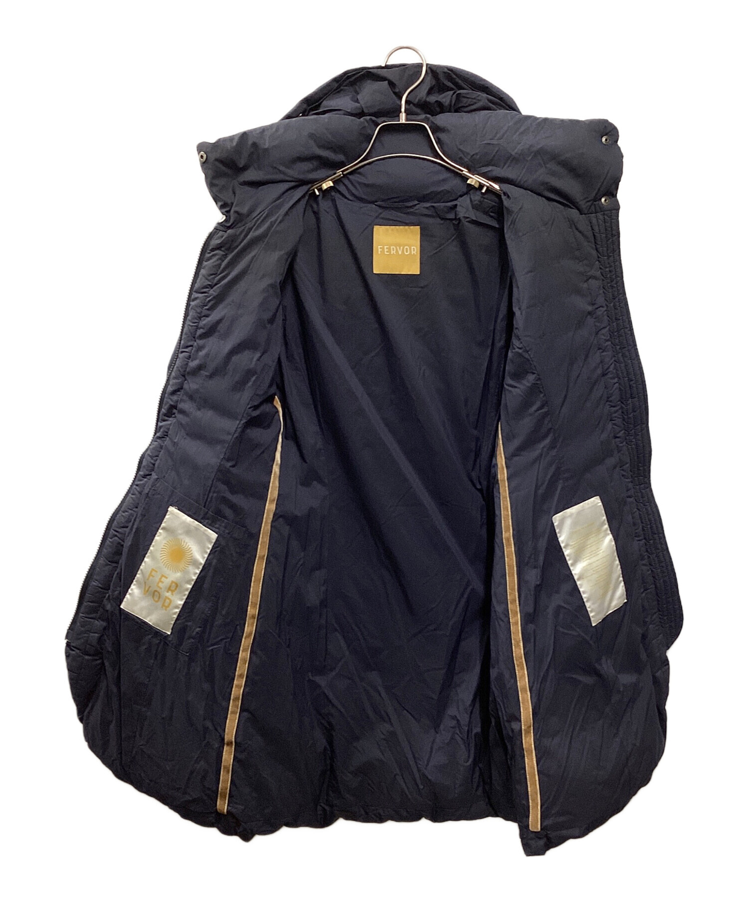 中古・古着通販】FERVOR (フェーバー) ダウンコート ネイビー サイズ