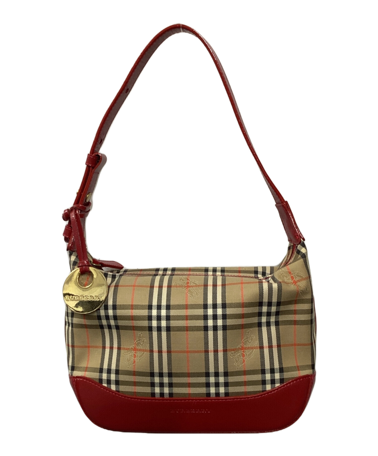 BURBERRYバーバリーシャドーホースノバチェックワンショルダーバッグ