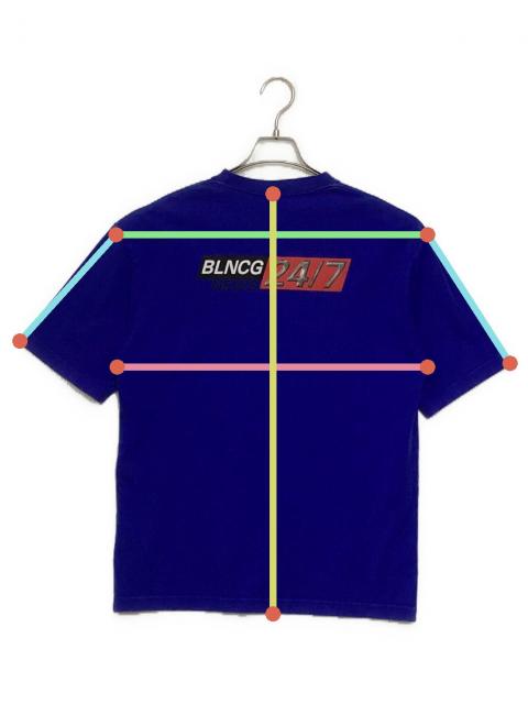 中古・古着通販】BALENCIAGA (バレンシアガ) BLNCG NEWS 24/7 Tシャツ