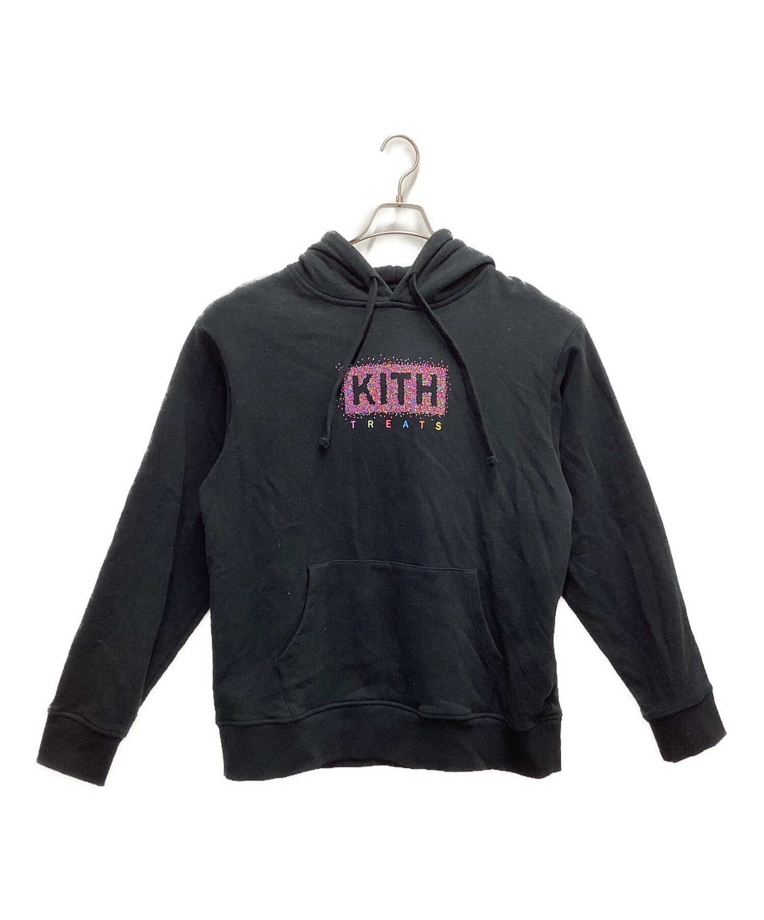 中古・古着通販】KITH (キス) ロゴプルオーバーパーカー ブラック 