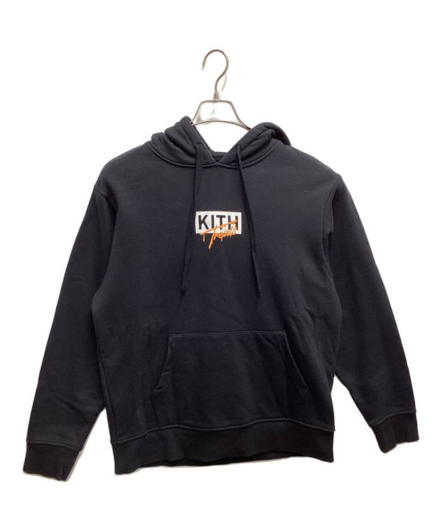 中古・古着通販】KITH (キス) ロゴプルオーバーパーカー ブラック 