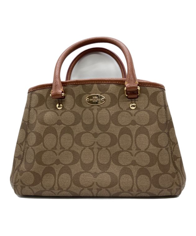 平成ギャル COACH　コーチ　ハンドバッグ　シグネチャー　ブラウン 中古・古着通販】COACH (コーチ) シグネチャーハンドバッグ