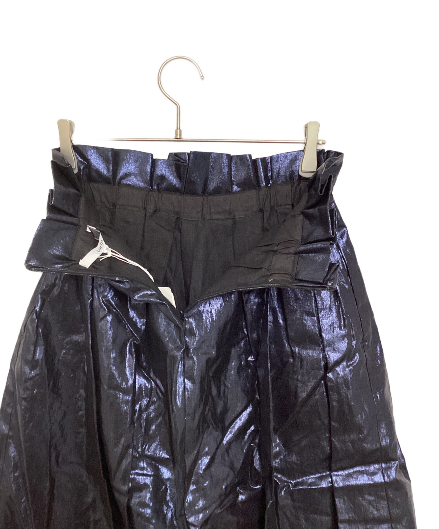 中古・古着通販】UN3D. (アンスリード) METALIC LINEN SK ネイビー